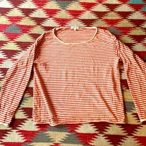 Alex Mill Long-Sleeve Red-Stripe Sweater/ Shirt Size L
